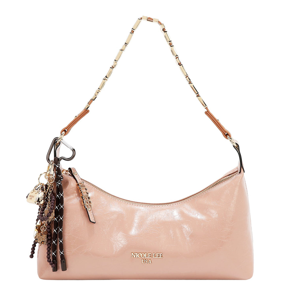 BOLSO DE HOMBRO LUXE SHIMMER (ROSA)